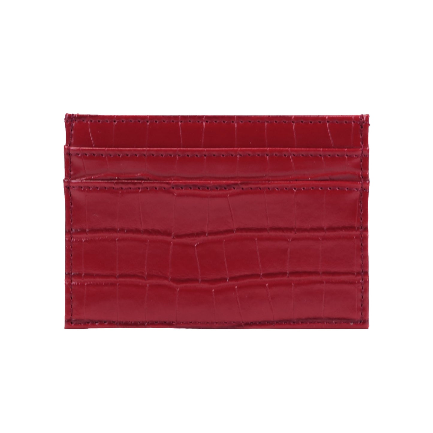 Crocodile leather card wallet